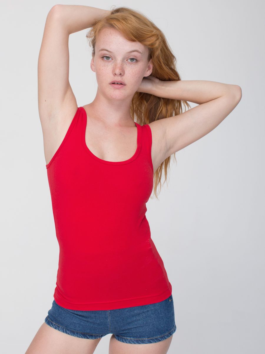 american apparel red shirt